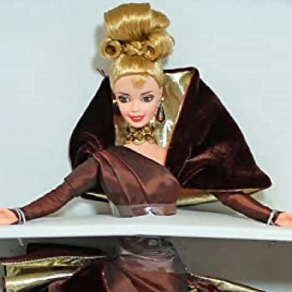 new in box Portrait in Taffeta Blonde Mattel Barbie Doll NFRB circa 1996